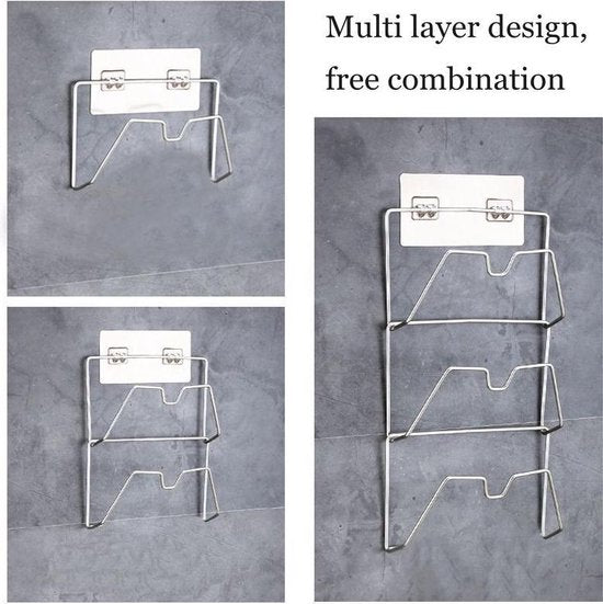 Premium Pannendeksel Houder - RVS Rek voor 3 Deksels