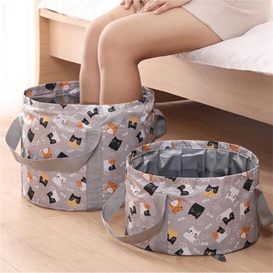 Opvouwbaar waterdicht bad 21L - geschikt voor voetenbad