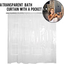 TDR Douchegordijn met 12 Vakjes voor Mobiel en Tablet