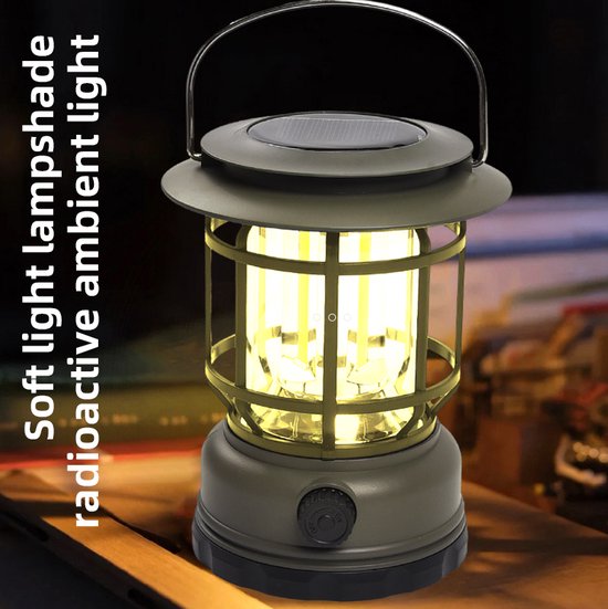 Compacte Kampeerlamp met Powerbank - Dimbaar & Waterdicht