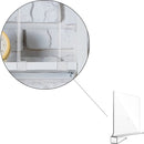 Plankverdeler 4 stuks transparant - Kledingkast & Boeken