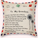 TDR Sierkussensloop 45x45 cm - 'To my grandson'
