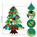 Vilten kerstboom set - DIY kerstdecoratie - 32 stuks - groen - vilt