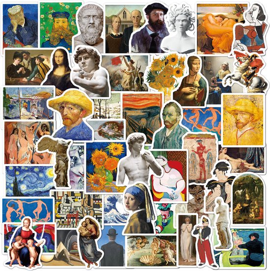 104 Graffiti Olieverf Stickers - Waterdicht voor Laptop en M
