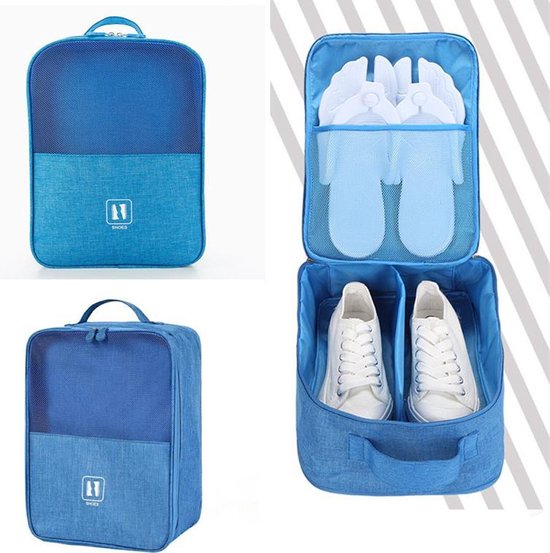 TDR schoenen opbergtas multifunctioneel Lichtblauw tot 45.5
