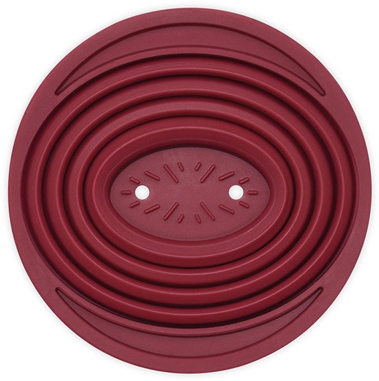 Opvouwbare siliconen koffie filter rood
