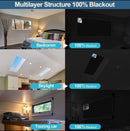 Verduisterend knipbaar gordijn 145x100 cm - sterren/maan