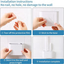 2x Antibacteriële Siliconen WC-borstel Set met Houder - Grij