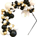 134 delige Ballonnenset -Ballonnenboog- Feest/ Party-Verjaardag-jubileum-kerstdecoratie-zwart , goud en wit