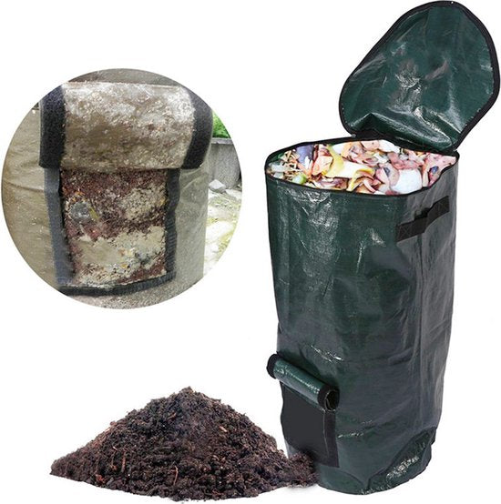TDR Compostzak 162L - 45x45x80 cm - Donkergroen