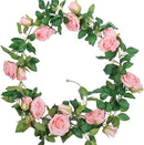 2 Stuks Rozen Slinger Kunstbloemen, Balkon & Bruiloft