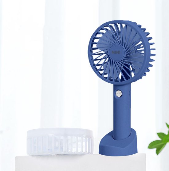 Draagbare USB Ventilator - Oplaadbaar - Diepzee Blauw