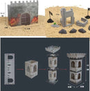 254-delige ridderpakket speelgoed - Middeleeuwse soldaten se