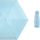 TDR--Opvouwbare Paraplu -Windproof-Zonbescherming Anti-Uv UPF50 + met gratis Reisetui-hemelsblauw
