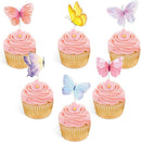 48 delig cup cake/fruit prikkers - Thema: vlinder -voor deco