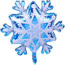 Ballonnenboog-Winterfeest ballonnen- Winterdecoratieset met  Sneeuwvlok en ster folieballonnen-Kerstfeest Oud en nieuwjaar