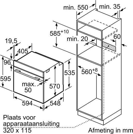 iQ300, Oven 60 cm, 5 syst
