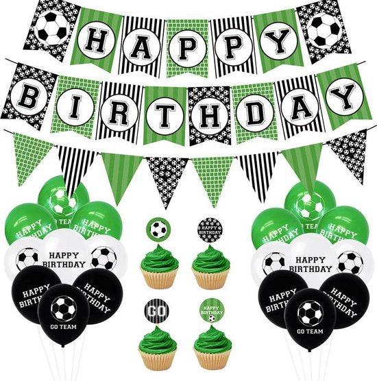 47-delig Voetbal Verjaardagset - Feestdecoratie