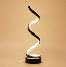 Elegantie verlicht- Dimbare LED Tafellamp met Spiraalvormig Design - Perfect voor Elk Interieur-Duurzaam, Stijlvol, Aanpasbaar- zwart