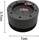 4 stuks Wasmachine Trillingsdempers - Vibratie demper pads - Antislipmatjes - Trillingsmat-Zwart
