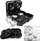 Unikorf Siliconen Ijsbal Maker - 4 Diamantvormen