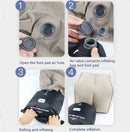 Opblaasbaar voetkussen - 3 hoogtestanden - Grijs