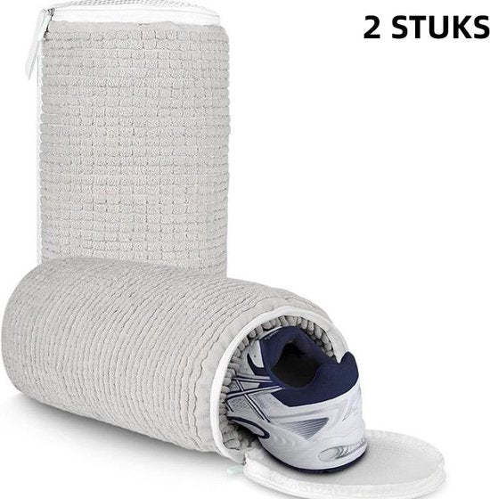 2x Universele Schoenwaszak voor Wasmachine - Lichtgrijs