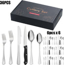 36-delige RVS Bestekset - Vaatwasserbestendig - Zilver
