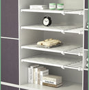 TDR - Verstelbaar opbergrek Uitschuifbare separatorplank, plankkastorganizer, voor kledingkast, kast, boekenkast Compartiment verzamelen-73cm tot 130cm-wit