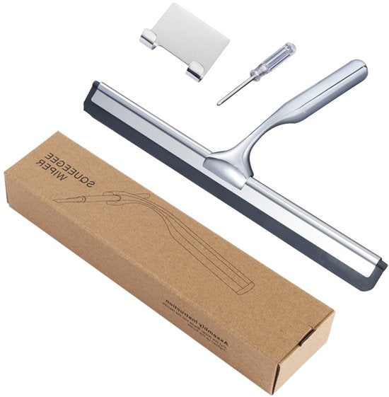 RVS Douchewisser 25 cm – Magnetische houder, Zonder boren