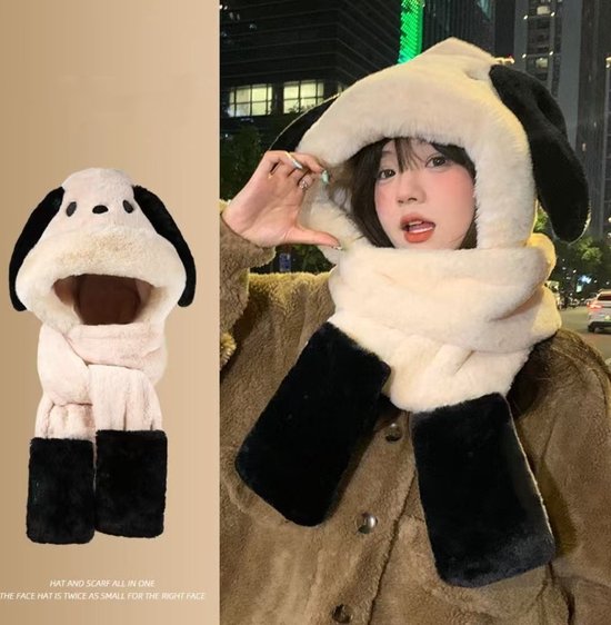 Winterse 3-in-1 Set - Warme Muts, Sjaal & Handschoenen met S