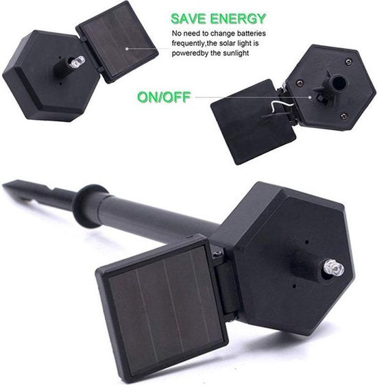 Sneeuwuil Solar Tuinlamp - Buiten Sfeerlicht Verlichting