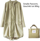 Opvouwbare waterdichte regenjas met draagtas - Kaki