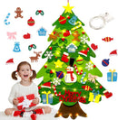 Vilten kerstboom set - DIY kerstdecoratie - 32 stuks - groen - vilt