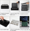 Opvouwbaar toilet- Camping Toilet -grijs (inclusief 12 sets accessoires)