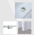 Unikorf Waterdicht Douchegordijn 180x200 Wit Kiezelpatroon