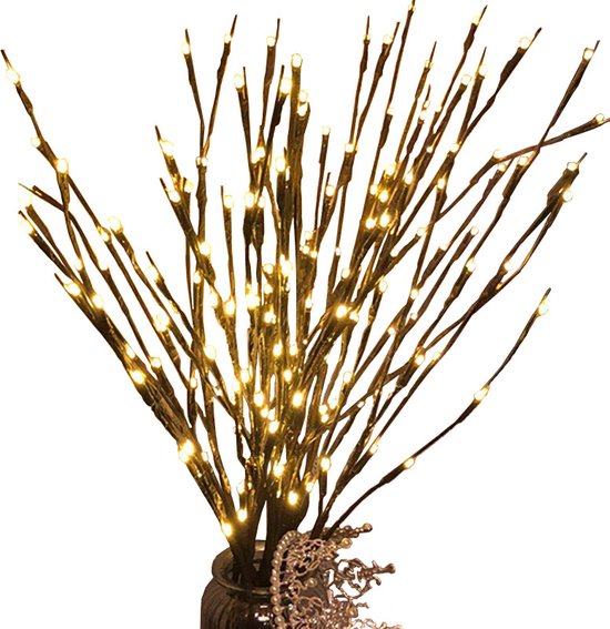 Elegante Wilgentaklamp met USB - 70 cm - 60 Warm Witte LED's