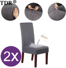 Unikorf 2x Waterdichte Stoelhoezen - Stretch Grijs