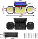 Unikorf Solar Wandlamp: Sensor & afstandsbedr., 226 LED