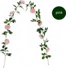 2 Stuks Rozen Slinger Kunstbloemen, Balkon & Bruiloft