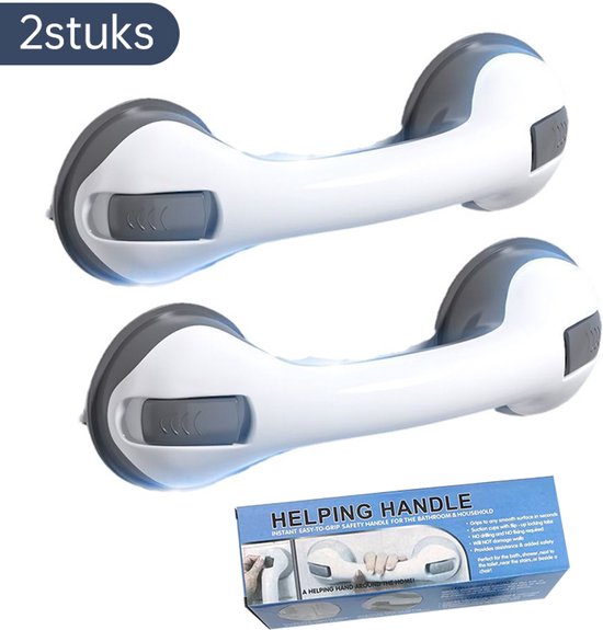 2-pack Veiligheidsgrepen met Zuignap - Douchegrepen Badkamer - Senioren & Gehandicapten - 30cm