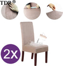 2 Stuks Waterdichte Stoelhoezen - Eetkamerstoel hoes - Stret