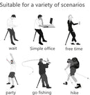 TDR Compacte Zitkruk - Licht, Opvouwbaar, 100 kg Draagvermog