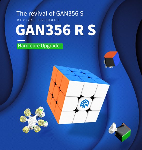 GAN 356 R S Professionele Speed Cube - 3x3 - Magic Puzzle - Puzzel Kubus