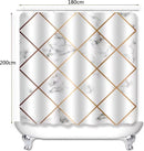 Unikorf Waterdicht Douchegordijn 180x200 Wit Kiezelpatroon