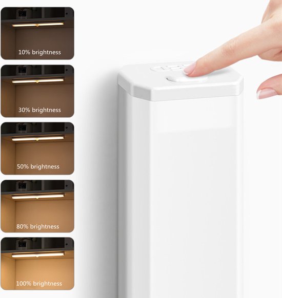 LED Kastverlichting met Bewegingssensor - 30CM USB Zilver