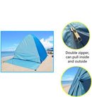 TDR-Strandtent- pop-up strandtent-draagbare tent-Anti-UV 50+ -  blauw met draagtas