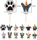 48 delige hond cupcake/fruit prikkers voor desserts