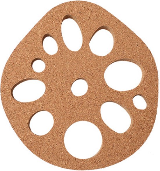 Unikorf 6stks Kurk Lotuswortel Onderzetters