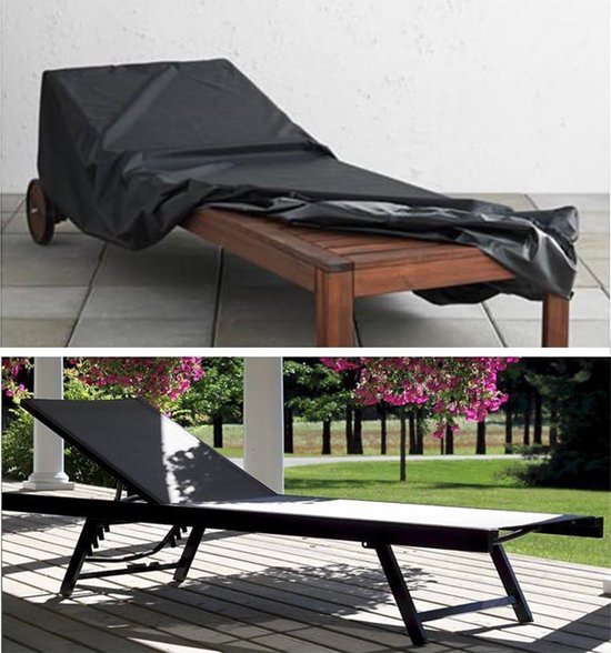 TDR - Outdoor tuin fauteuil waterdichte stoelhoes 210 * 75 * 80 * 40 CM